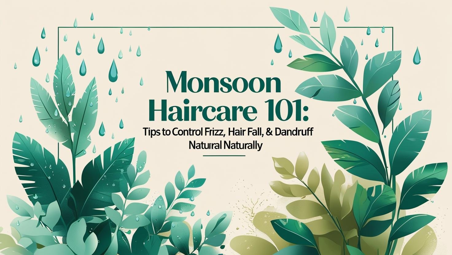 Read more about the article Monsoon Haircare 101: Best Tips to Control Frizz, Hair Fall & Dandruff Naturally